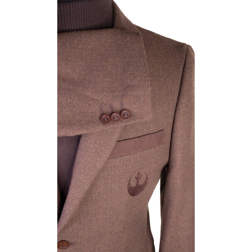 Star Wars Chewbacca M (40) Suit Jacket By Robe Factory Brown Blazer Sports Coat - Picture 6 of 14